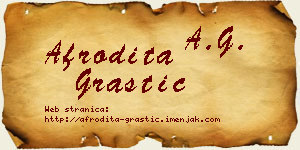 Afrodita Grastić vizit kartica